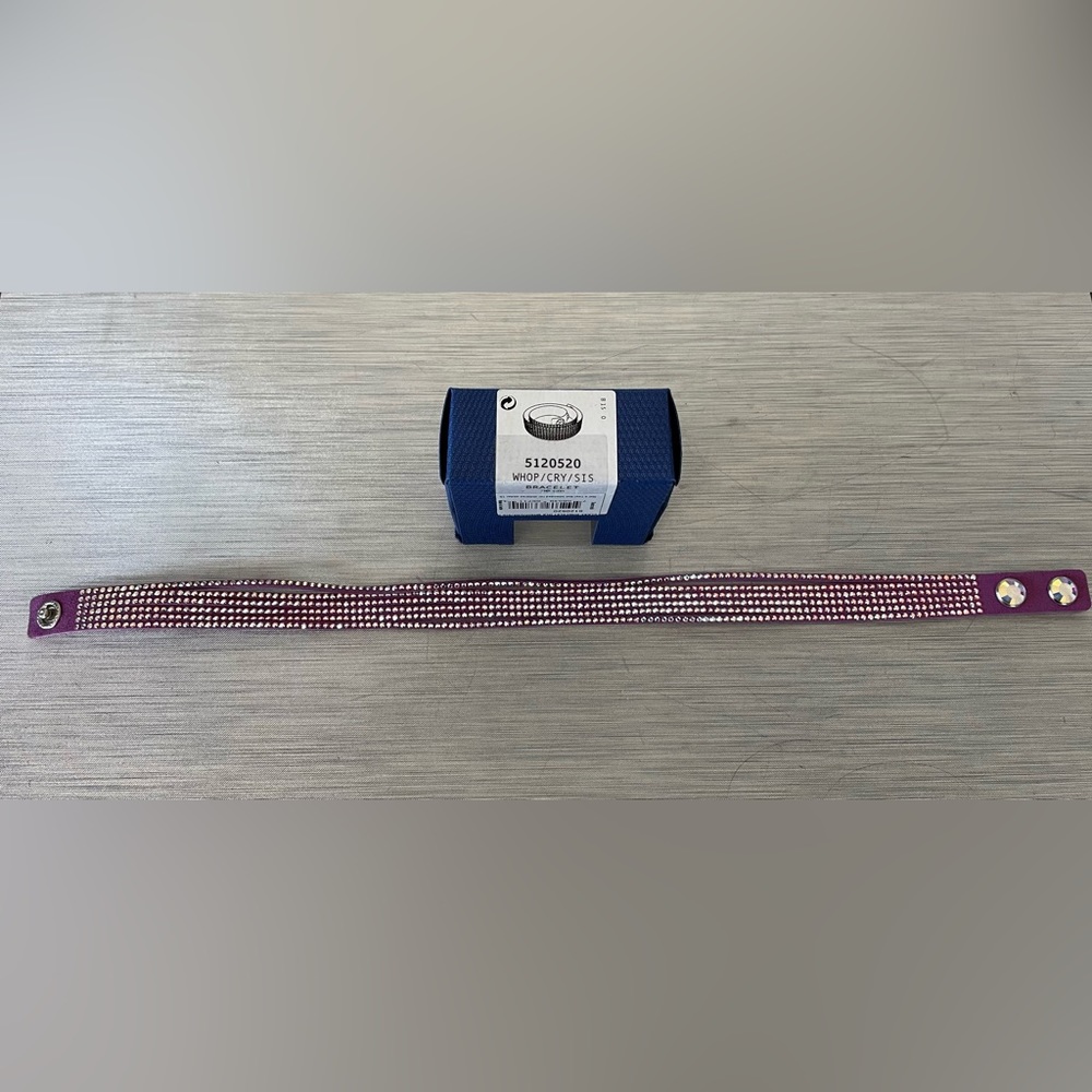 NWT Swarovski slake wrap bracelet purple